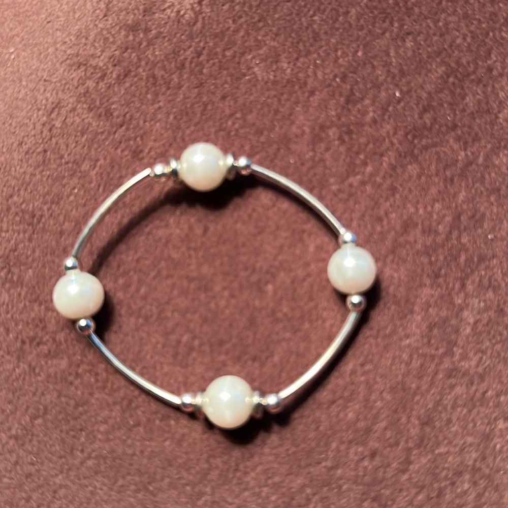 My Blessings Bracelet 10mm Faux Pearl Great Graduation, Shower, Birthday, Gift